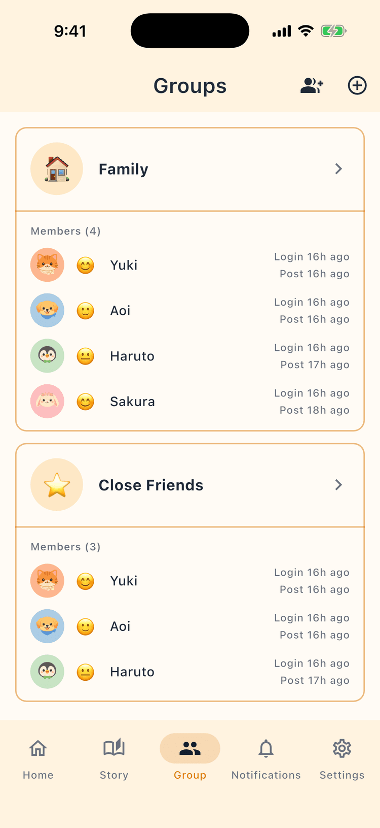 Organize your connections - Easily manage multiple groups